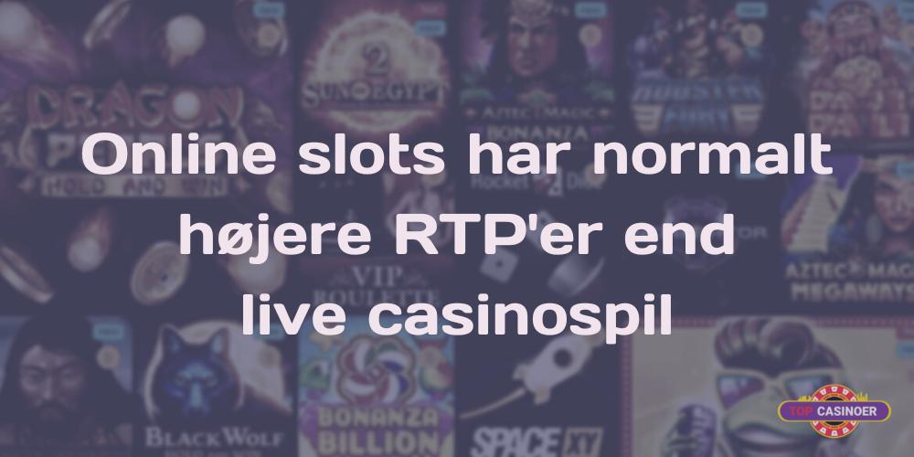 Online Slots Og Højere RTP